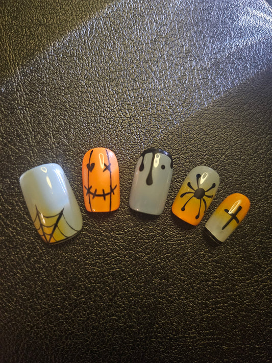 Spider Web - Halloween - Press-On Nails