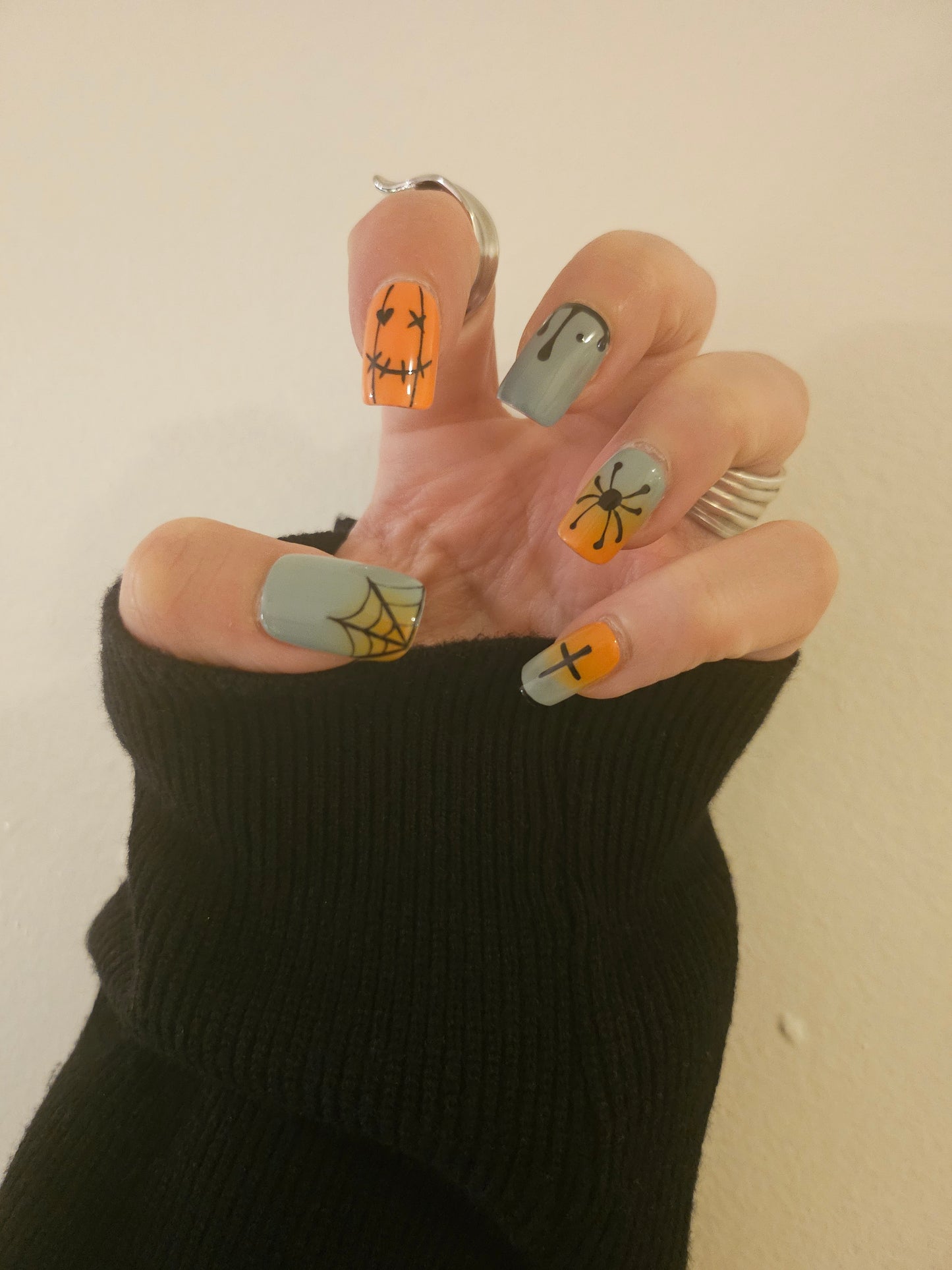 Spider Web - Halloween - Press-On Nails